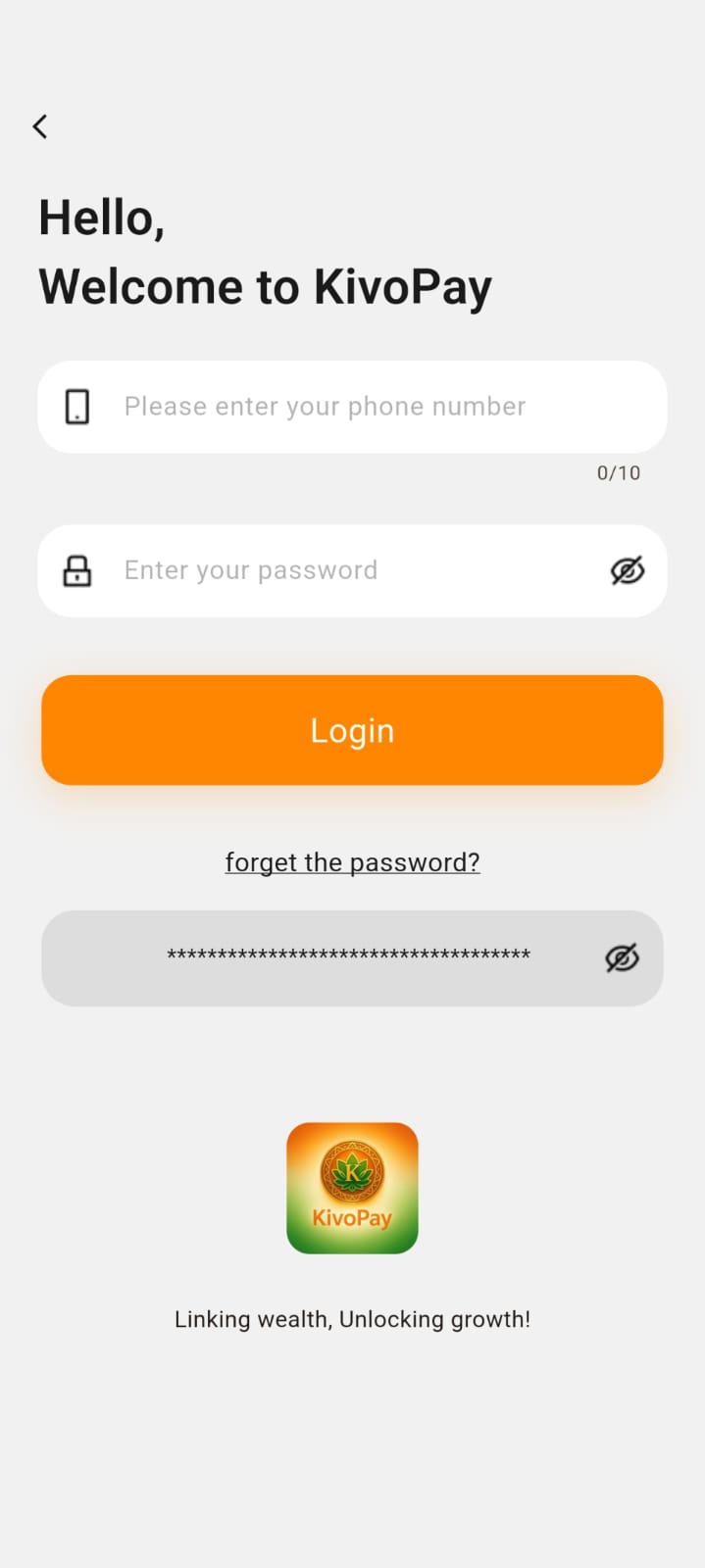 Kivopay App Interface Screenshot